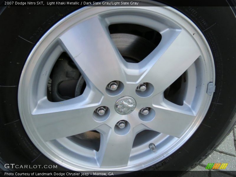 Light Khaki Metallic / Dark Slate Gray/Light Slate Gray 2007 Dodge Nitro SXT