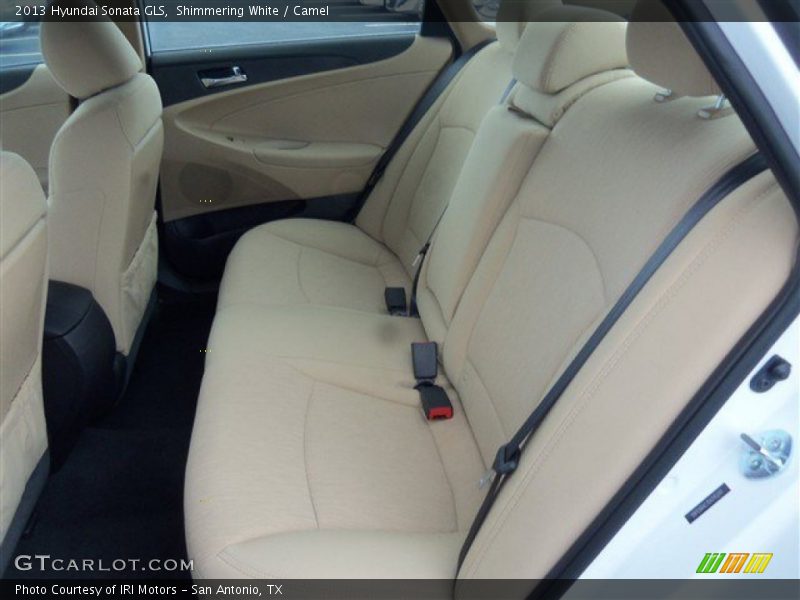 Shimmering White / Camel 2013 Hyundai Sonata GLS