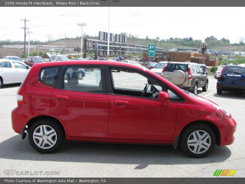 Milano Red / Black/Grey 2008 Honda Fit Hatchback