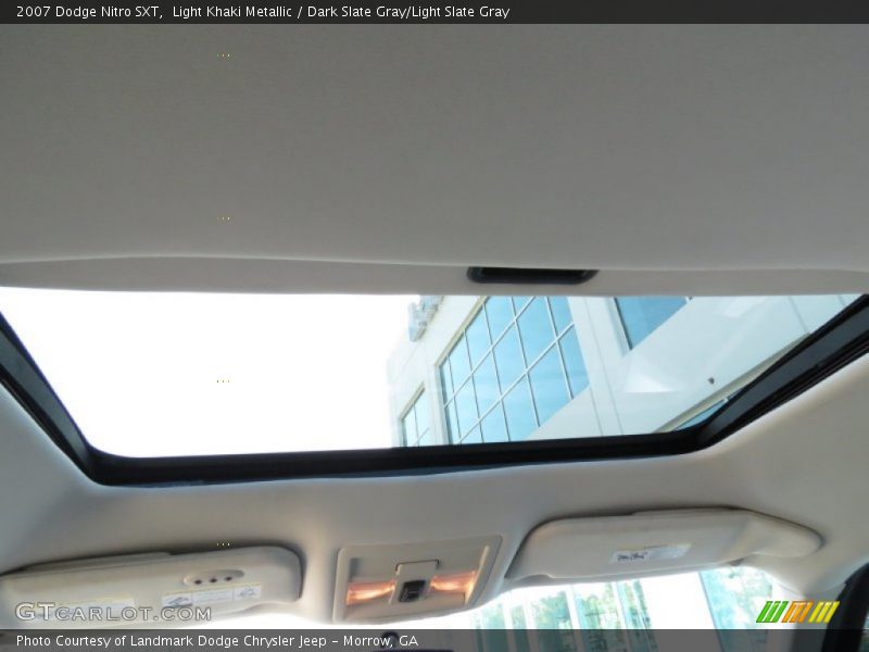 Light Khaki Metallic / Dark Slate Gray/Light Slate Gray 2007 Dodge Nitro SXT