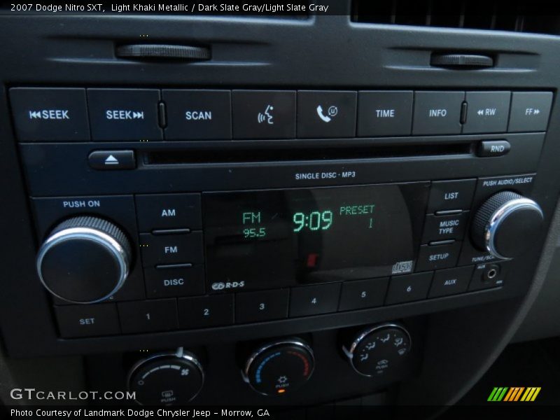 Light Khaki Metallic / Dark Slate Gray/Light Slate Gray 2007 Dodge Nitro SXT