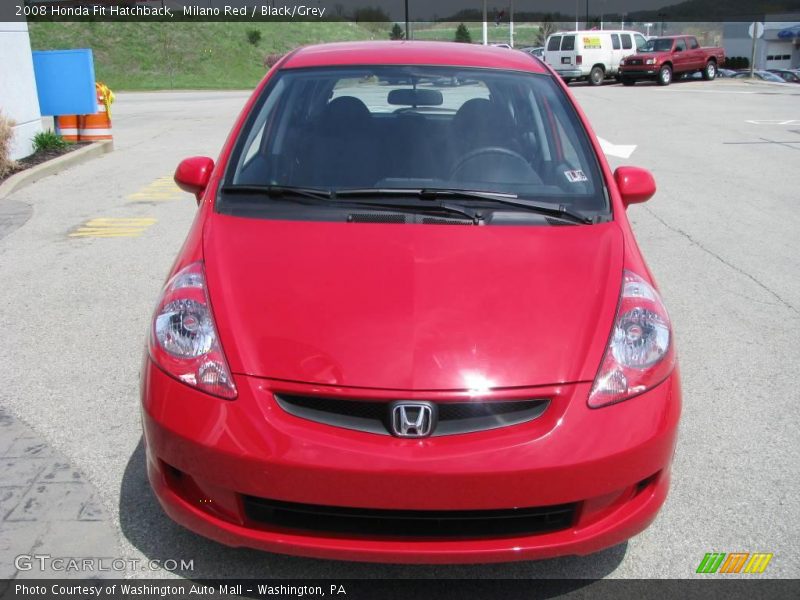 Milano Red / Black/Grey 2008 Honda Fit Hatchback
