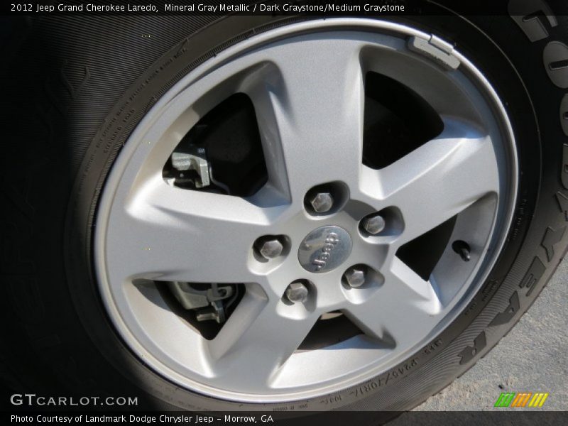 Mineral Gray Metallic / Dark Graystone/Medium Graystone 2012 Jeep Grand Cherokee Laredo