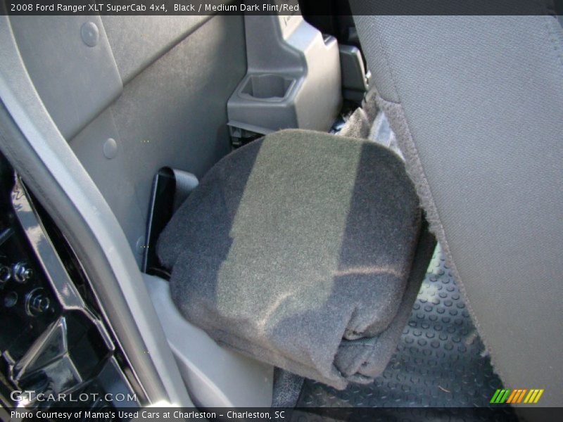 Black / Medium Dark Flint/Red 2008 Ford Ranger XLT SuperCab 4x4