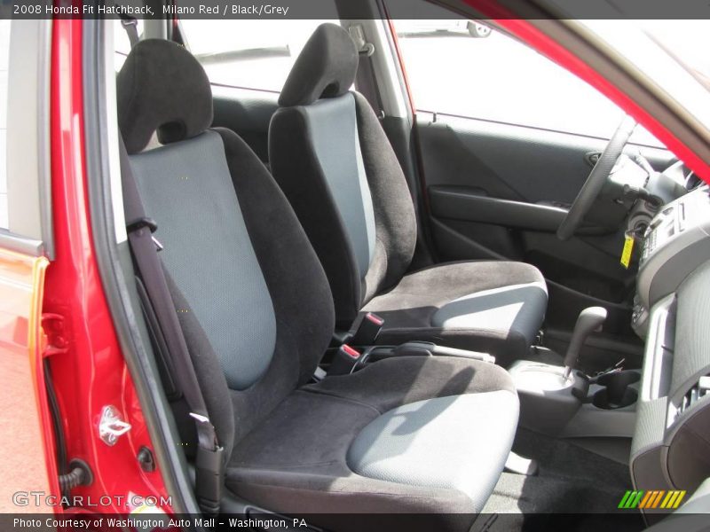 Milano Red / Black/Grey 2008 Honda Fit Hatchback