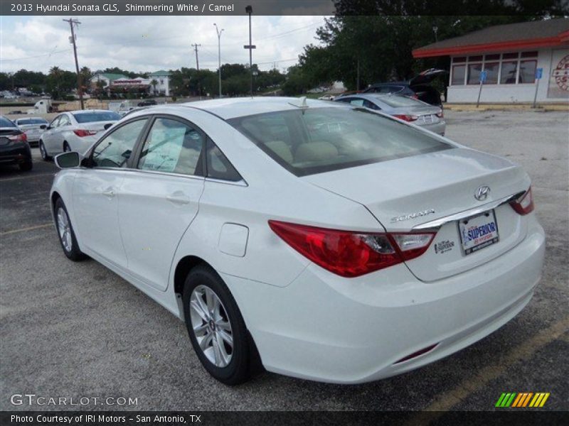 Shimmering White / Camel 2013 Hyundai Sonata GLS