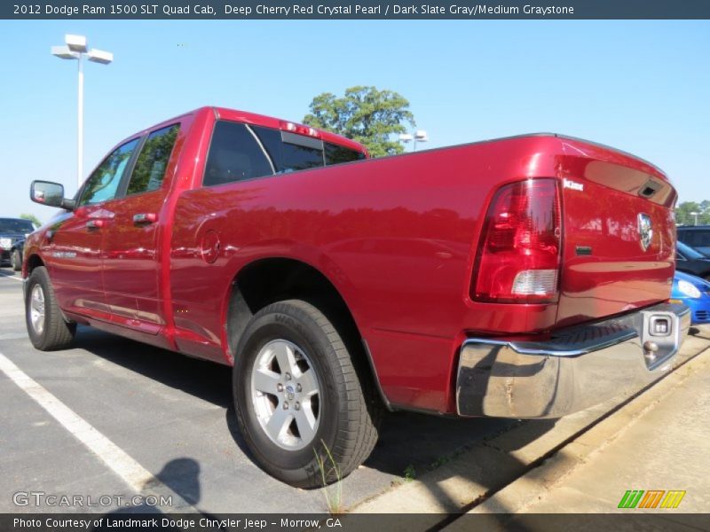 Deep Cherry Red Crystal Pearl / Dark Slate Gray/Medium Graystone 2012 Dodge Ram 1500 SLT Quad Cab