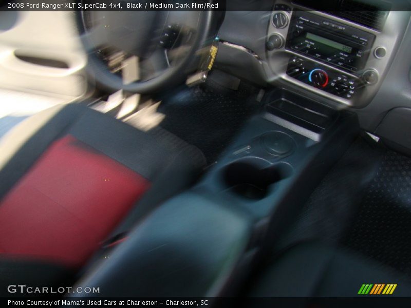 Black / Medium Dark Flint/Red 2008 Ford Ranger XLT SuperCab 4x4