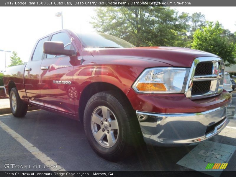 Deep Cherry Red Crystal Pearl / Dark Slate Gray/Medium Graystone 2012 Dodge Ram 1500 SLT Quad Cab