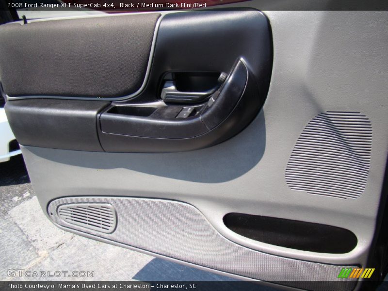 Black / Medium Dark Flint/Red 2008 Ford Ranger XLT SuperCab 4x4