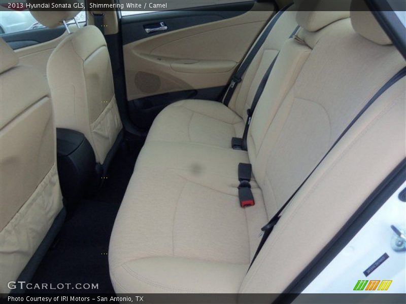 Shimmering White / Camel 2013 Hyundai Sonata GLS