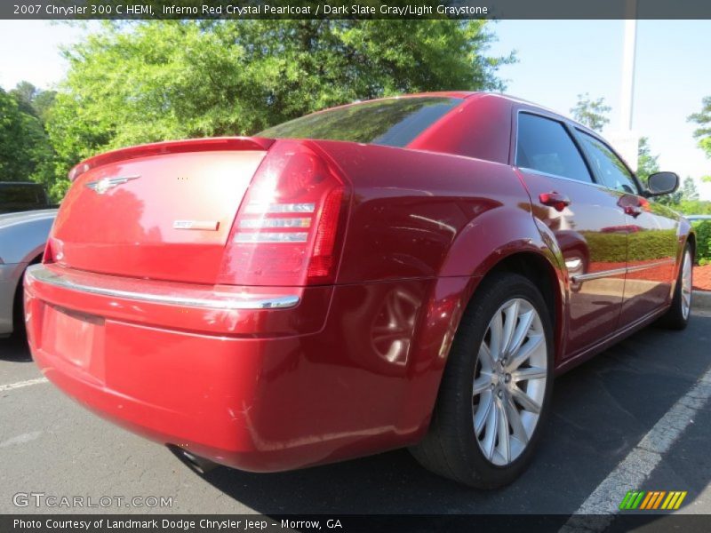 Inferno Red Crystal Pearlcoat / Dark Slate Gray/Light Graystone 2007 Chrysler 300 C HEMI