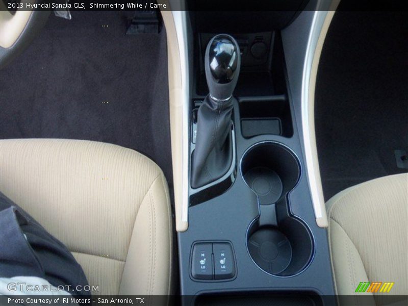 Shimmering White / Camel 2013 Hyundai Sonata GLS