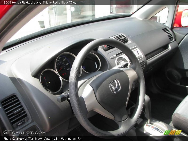 Milano Red / Black/Grey 2008 Honda Fit Hatchback