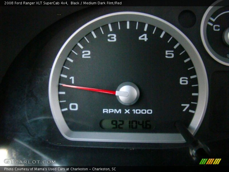 Black / Medium Dark Flint/Red 2008 Ford Ranger XLT SuperCab 4x4