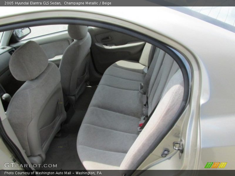 Champagne Metallic / Beige 2005 Hyundai Elantra GLS Sedan