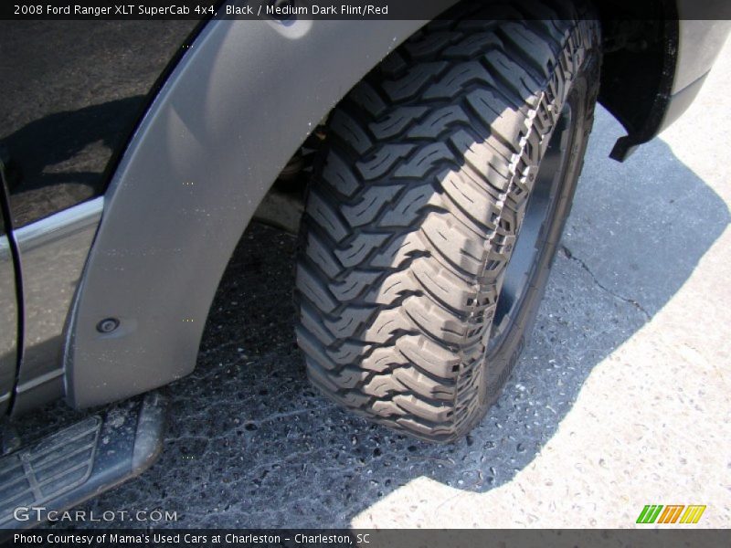 Black / Medium Dark Flint/Red 2008 Ford Ranger XLT SuperCab 4x4