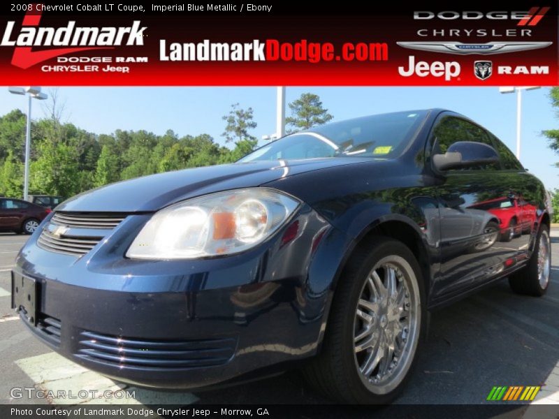Imperial Blue Metallic / Ebony 2008 Chevrolet Cobalt LT Coupe