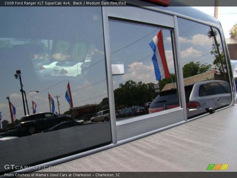 Black / Medium Dark Flint/Red 2008 Ford Ranger XLT SuperCab 4x4