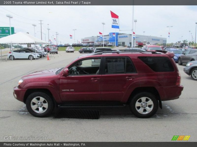 Salsa Red Pearl / Taupe 2005 Toyota 4Runner Limited 4x4