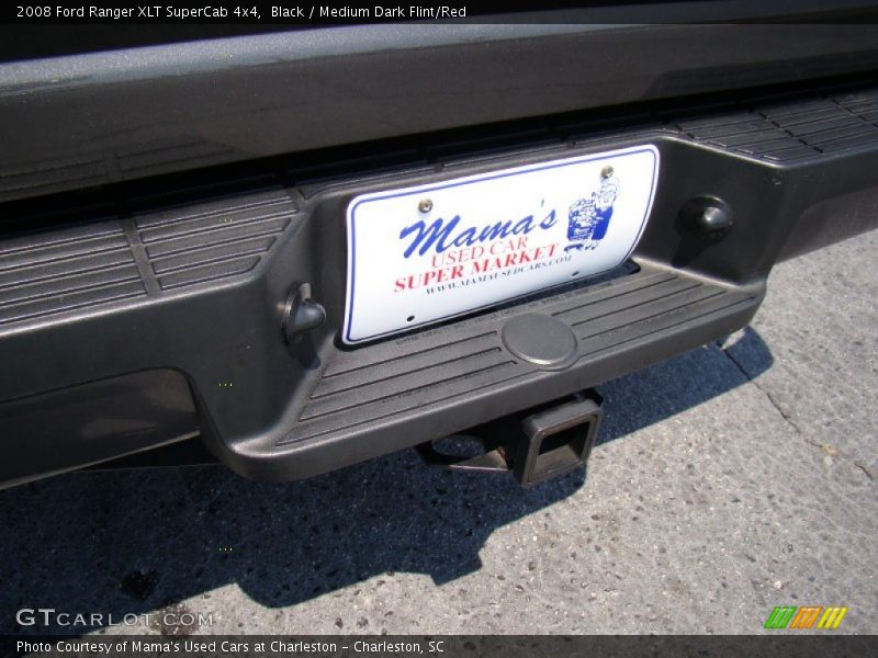 Black / Medium Dark Flint/Red 2008 Ford Ranger XLT SuperCab 4x4