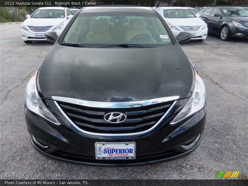 Midnight Black / Camel 2013 Hyundai Sonata GLS
