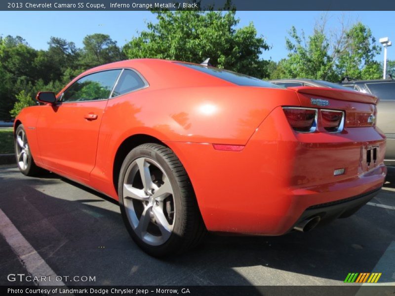 Inferno Orange Metallic / Black 2013 Chevrolet Camaro SS Coupe