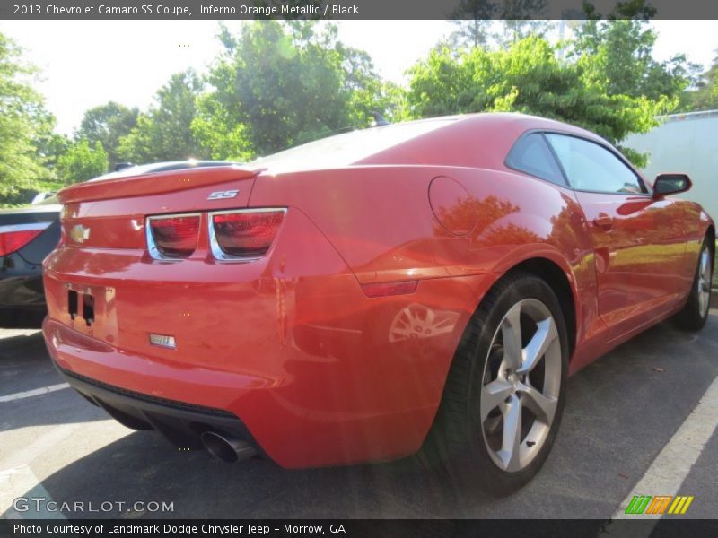 Inferno Orange Metallic / Black 2013 Chevrolet Camaro SS Coupe