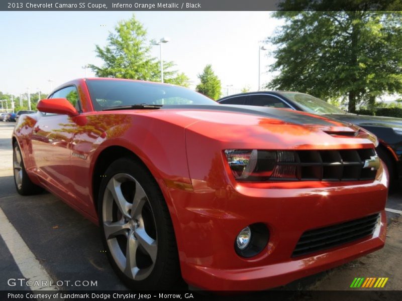 Inferno Orange Metallic / Black 2013 Chevrolet Camaro SS Coupe