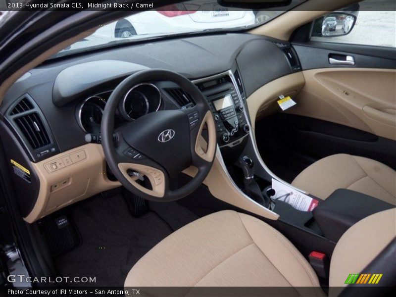 Midnight Black / Camel 2013 Hyundai Sonata GLS