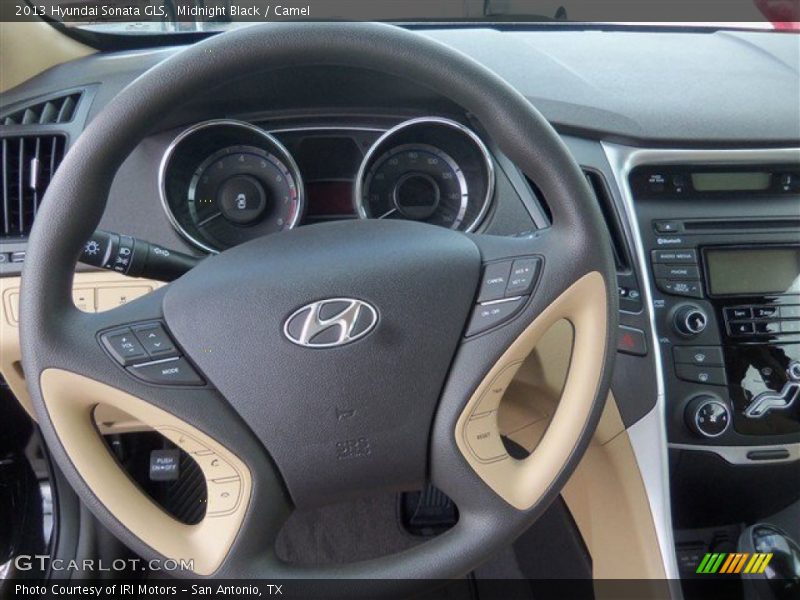 Midnight Black / Camel 2013 Hyundai Sonata GLS
