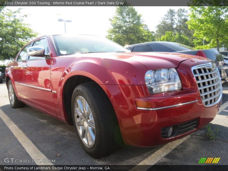 Inferno Red Crystal Pearl / Dark Slate Gray 2010 Chrysler 300 Touring
