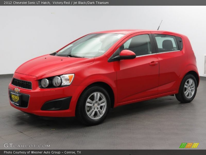Victory Red / Jet Black/Dark Titanium 2012 Chevrolet Sonic LT Hatch