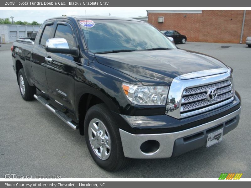Black / Graphite Gray 2008 Toyota Tundra Double Cab