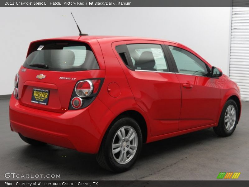 Victory Red / Jet Black/Dark Titanium 2012 Chevrolet Sonic LT Hatch