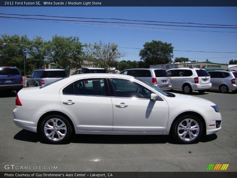 White Suede / Medium Light Stone 2012 Ford Fusion SE