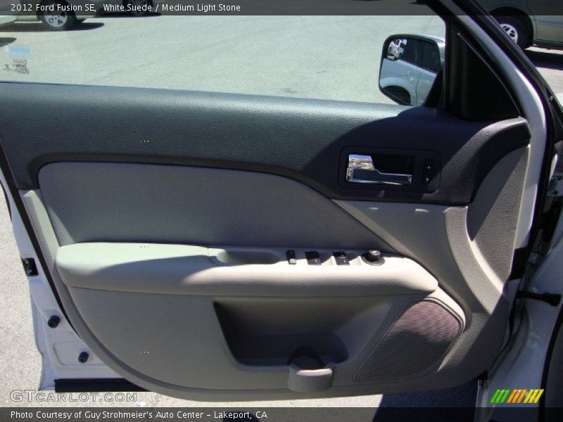 White Suede / Medium Light Stone 2012 Ford Fusion SE