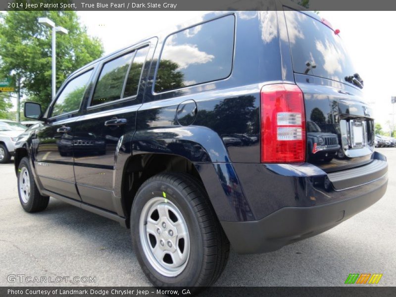 True Blue Pearl / Dark Slate Gray 2014 Jeep Patriot Sport