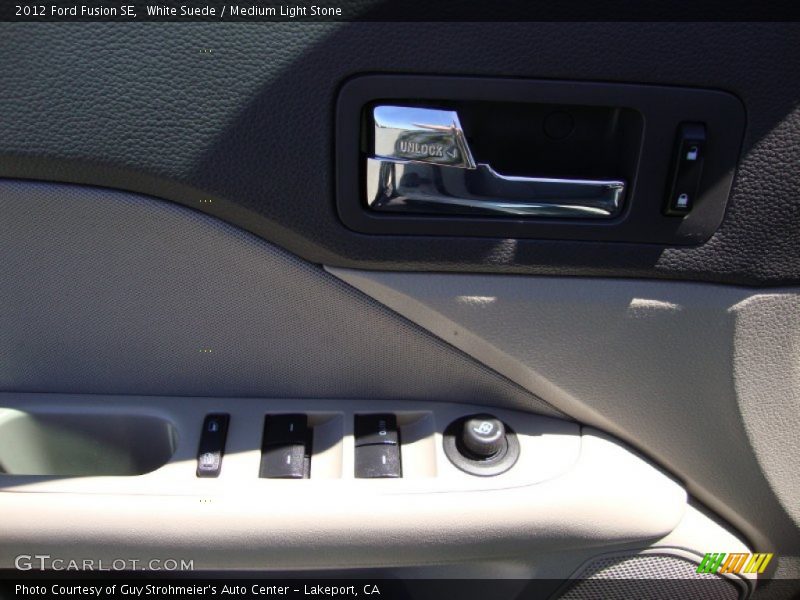White Suede / Medium Light Stone 2012 Ford Fusion SE