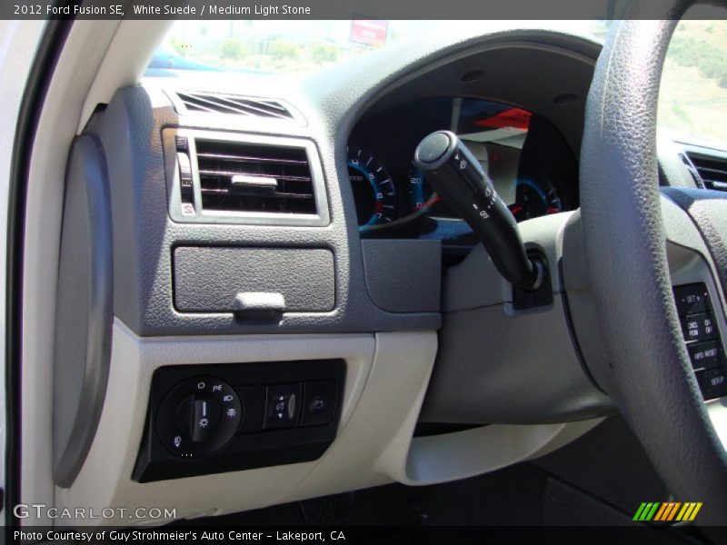 White Suede / Medium Light Stone 2012 Ford Fusion SE