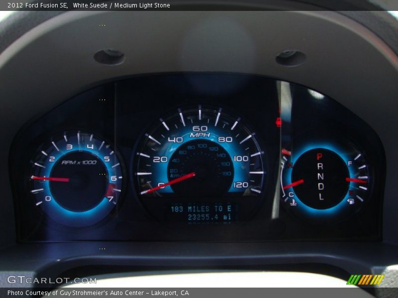White Suede / Medium Light Stone 2012 Ford Fusion SE