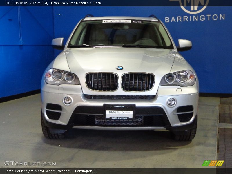 Titanium Silver Metallic / Black 2013 BMW X5 xDrive 35i