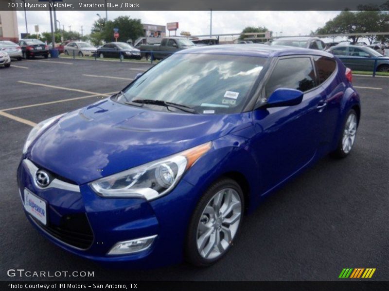 Marathon Blue / Black 2013 Hyundai Veloster