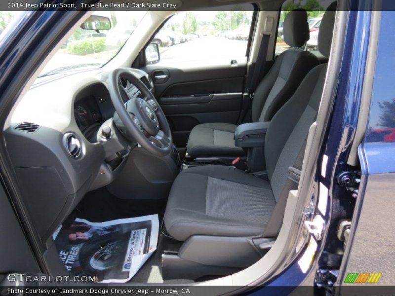 True Blue Pearl / Dark Slate Gray 2014 Jeep Patriot Sport