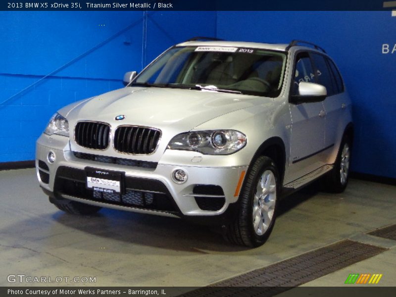 Titanium Silver Metallic / Black 2013 BMW X5 xDrive 35i