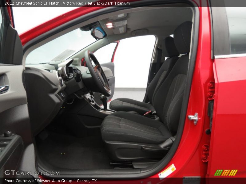 Victory Red / Jet Black/Dark Titanium 2012 Chevrolet Sonic LT Hatch