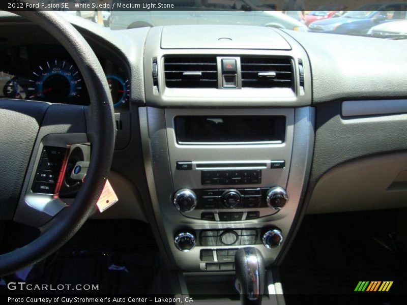 White Suede / Medium Light Stone 2012 Ford Fusion SE