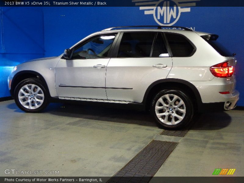Titanium Silver Metallic / Black 2013 BMW X5 xDrive 35i