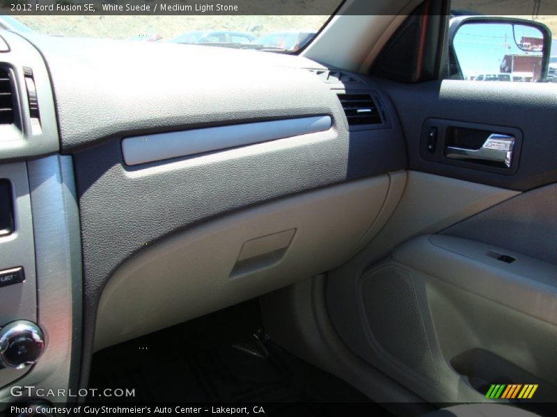 White Suede / Medium Light Stone 2012 Ford Fusion SE