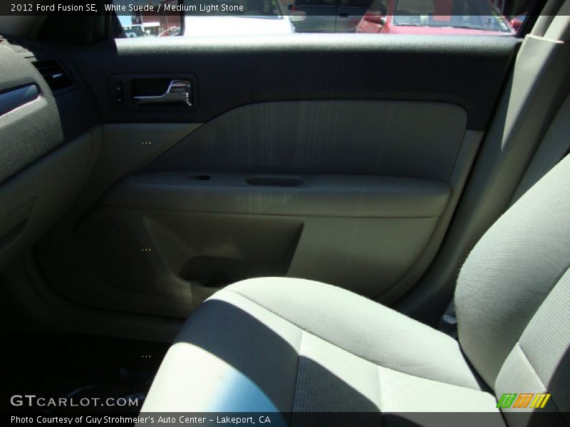 White Suede / Medium Light Stone 2012 Ford Fusion SE